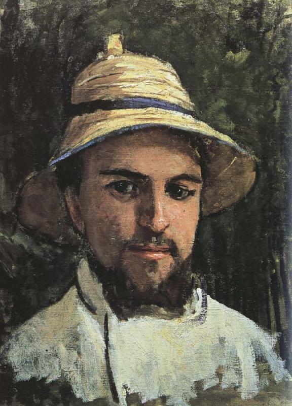 Self-Portrait in Colonial Helmet, Gustave Caillebotte